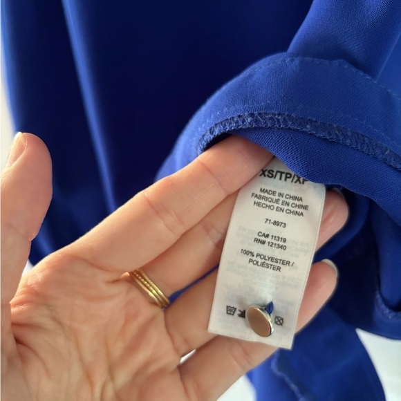 Electric blue shift dress - Picture 2 of 3